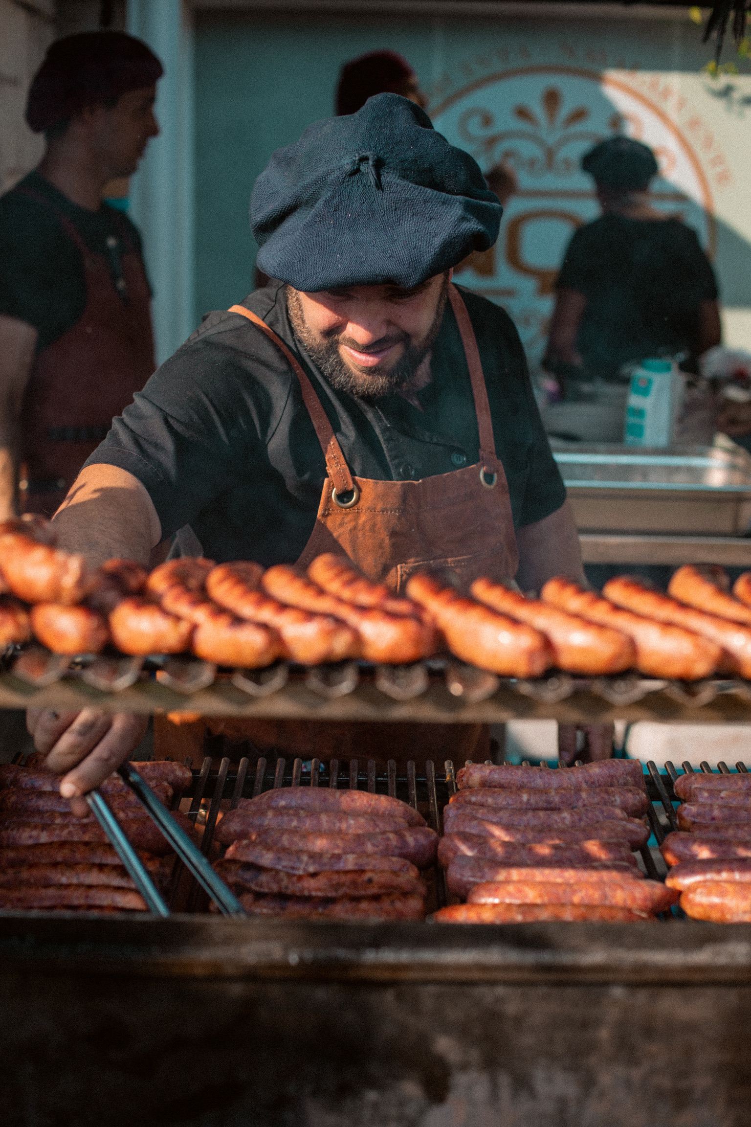 Brasas vivas en la parrilla argentina